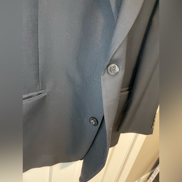 MENS PETER MILLAR SPORT COAT BLAZER JACKET BLACK SIZE 46R - Picture 6 of 9